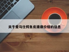 关于爱马仕鳄鱼皮康康价格的信息
