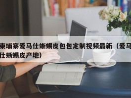 柬埔寨爱马仕蜥蜴皮包包定制视频最新（爱马仕蜥蜴皮产地）