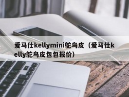 爱马仕kellymini鸵鸟皮（爱马仕kelly鸵鸟皮包包报价）