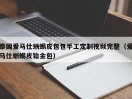 泰国爱马仕蜥蜴皮包包手工定制视频完整（爱马仕蜥蜴皮铂金包）